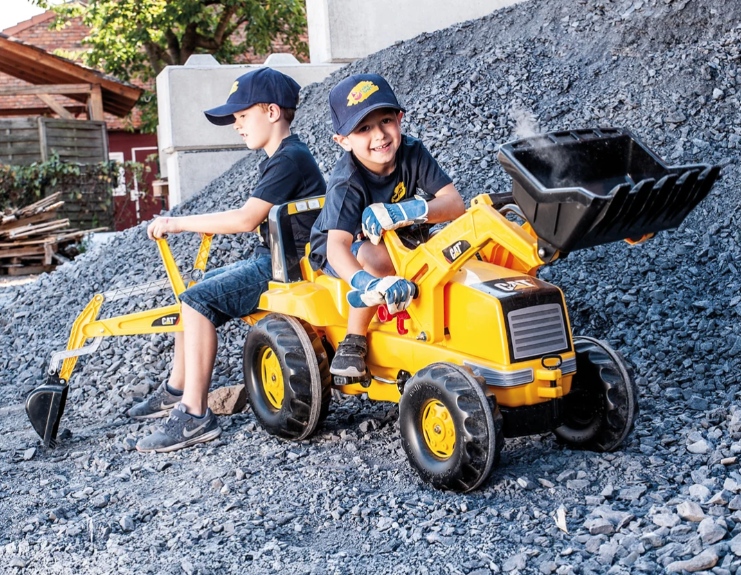 CAT Front Loader With Backhoe Pedal Tractor