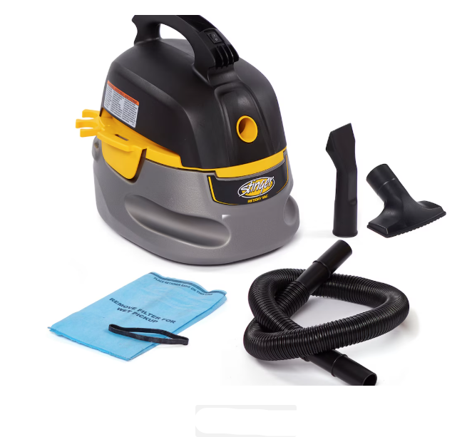 Stinger 9.5L (2.5 Gal.) 1.75 Peak HP Wet/Dry Shop Vacuum