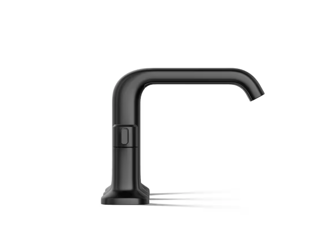 KOHLER Ashan 8-inch Widespread 2-Handle Bathroom Sink Faucet in Black