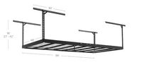 NewAge Products Versarac Pro 4x8ft Steel Garage Overhead Rack in Black