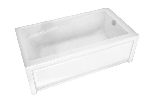 MAAX New Town IFS 60L x 32W x 20H Acrylic Rectangular Alcove Bathtub
