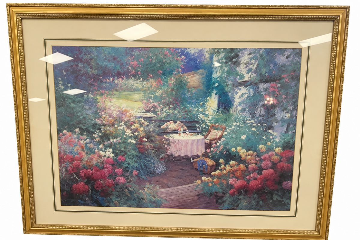 Al Fresco Afternoon by Charles Zhan - Framed Art