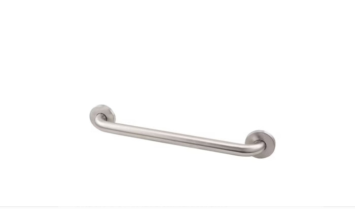 18-Inch Concealed Flange Grab Bar in Stainless Steel