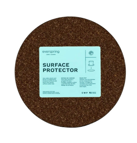 16" Natural Round Cork & Fabric Surface Protector