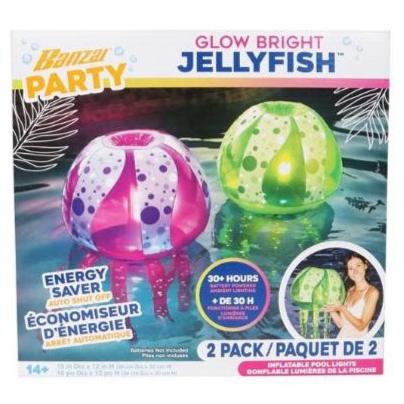 Banzai Party 2-Pack Glow Bright Jellyfish