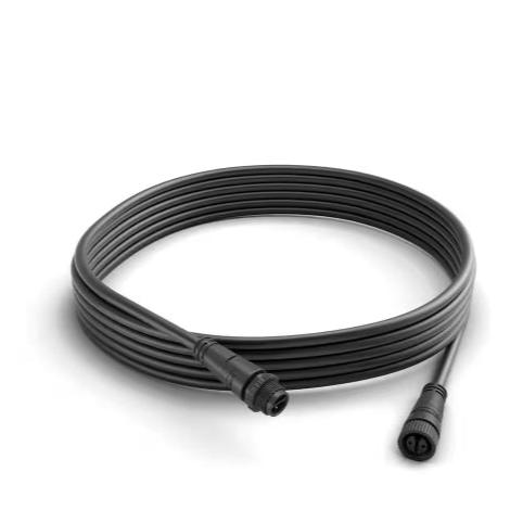 16 Ft. Outdoor Low Voltage Cable Extension in Black