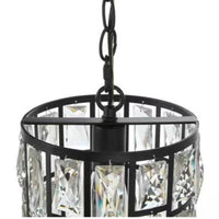 1-Light Chandelier in Black, 30685-HBB