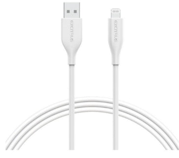 Excitrus Premium Lightning to USB A Cable in White