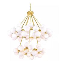 Arya 70-Light Chandelier With Satin Gold Finish, 42-inch Long