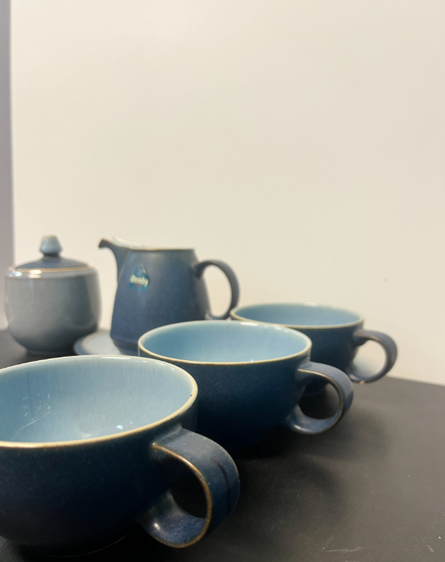 Denby Blue Jetty Tea Set (6 Pieces)