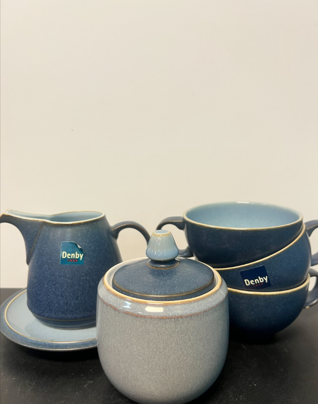 Denby Blue Jetty Tea Set (6 Pieces)