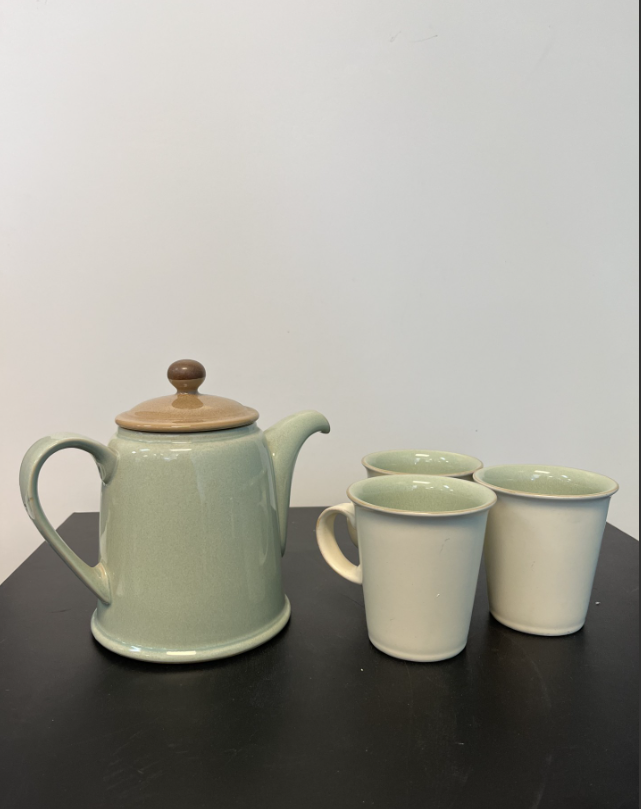 Denby Teapot Set (3 Mugs)