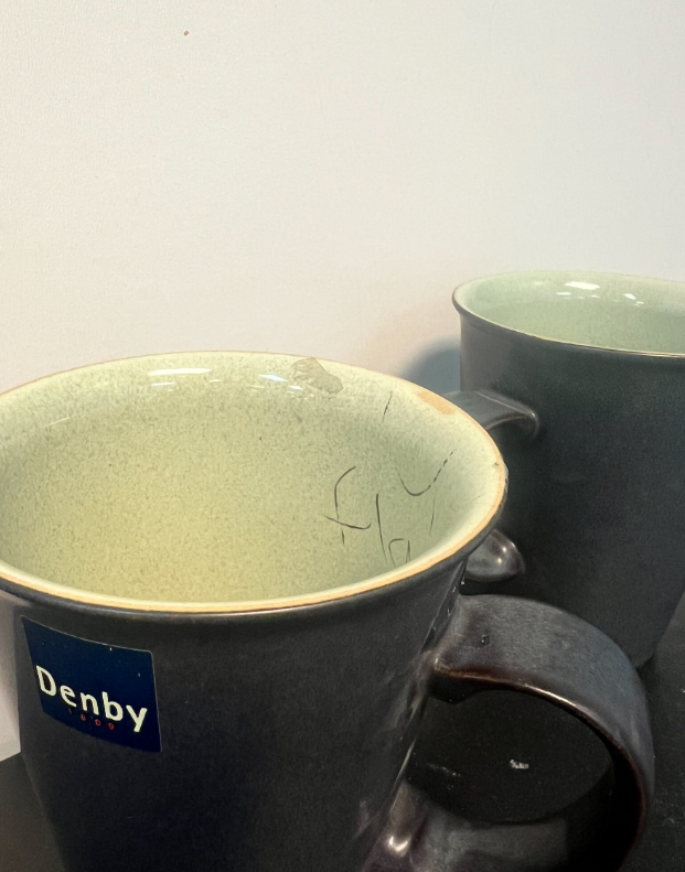 Denby Coffee Mugs (Pair)