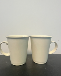 Denby White Coffee Mugs (Pair)