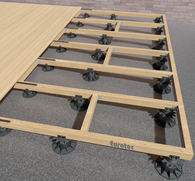 Deck Support / Adjustable pedestal ECO M adjustable height: 1-3/8" - 2-1/2" (20/box) SOLD AS BOX