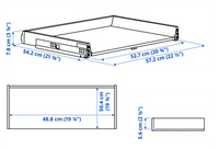 Ikea Maximera 24"x 24" Narrow Drawer Kit