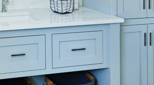 Matte Black Simple Bar Cabinet Drawer Pull (16-Pack)