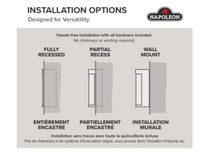 Napoleon Entice 72 Wall-Hanging Electric Fireplace with Remote (NEW)