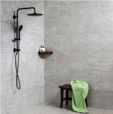 Palisade Wind Gust Vinyl 0.2" x 25.6" x 14.8" Waterproof Wall Tile, 42 sq ft