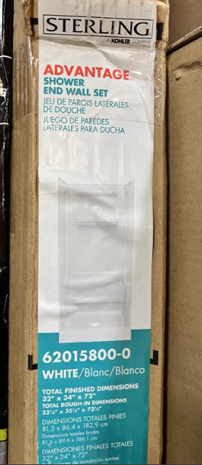 Advantage Shower End Wall Set