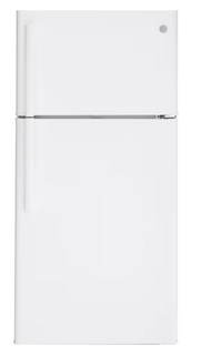 Top Freezer, No Frost, Reversible Door Refrigerator in White