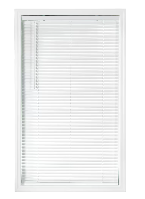 StyleWell 36 in. Cut to Width x 60 in. L , 1-3/8 in. Blind Slat W Room Darkening Cordless Vinyl Window Blinds