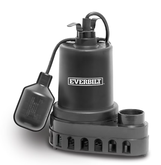 1/3 HP Plastic Sump Side w/TFS