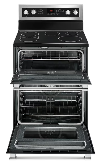Maytag Double Oven Electric Range – Stainless Steel