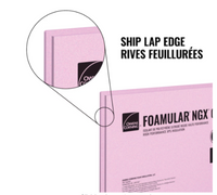 Owens Corning FOAMULAR NGX CodeBord XPS Rigid Foam Insulation Board; 1.5" x 48" x 96" R-7.5 SL Edge