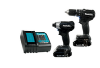 MAKITA 18V LXT BL Sub-Compact Hammer Drill-Driver & Impact Driver Kit w/2 Batteries (1.5Ah), Charger & Bag