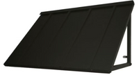 92"W Metal Standing Seam Awning in Black