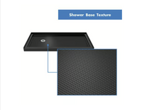 SlimLine 30 x 60 x 2 3/4 Left Drain Single Threshold Shower Base in Black
