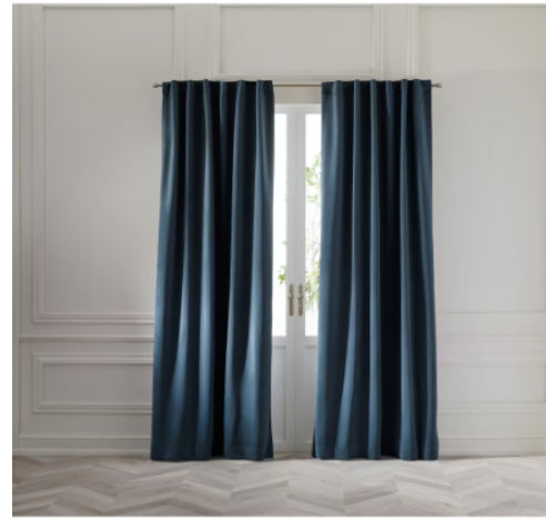 GlucksteinElements Velvet Drapery Curtain Panel