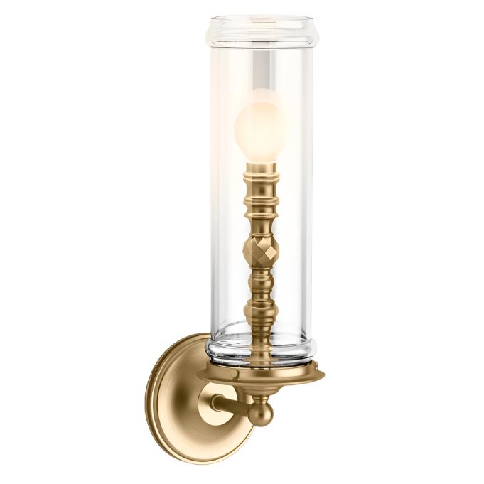 Damask 17-Inch Tall 1 Light Wall Sconce with Finish in Modern Brushed Gold 22545-SC01-BGL