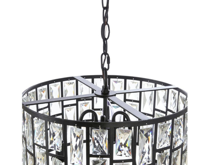 Bright House Lighting 4-Light Pendant in Black, 30686-HBT