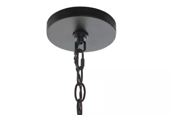 Bright House Lighting 4-Light Pendant in Black, 30686-HBT