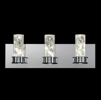 Cusseta 23-Watt Crystal Integrated LED 3-Light Vanity Light