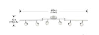 6-Light LED Directional Track Lighting Kit in Silver