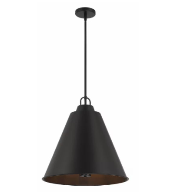 Allegra 3-Light Pendant Lighting in Black, 43816-HBCA