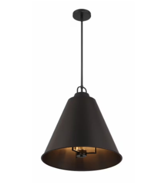 Allegra 3-Light Pendant Lighting in Black, 43816-HBCA