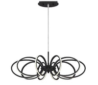 Tela 10-Light LED Pendant in Black, 30039-032