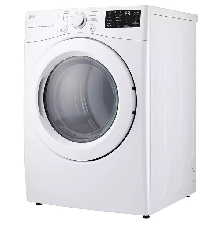 7.4 cu. ft. LG Electric Dryer (DLE3470W) in White