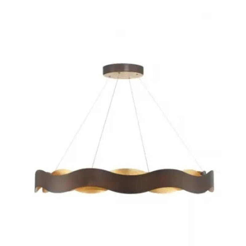 1-Light Extra Large Size LED Chandelier in Gold