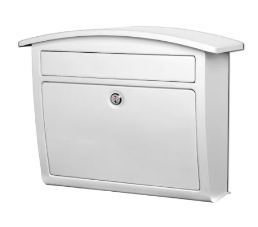 Architectural Mailboxes Dal Rae Locking Wall Mount Mailbox White