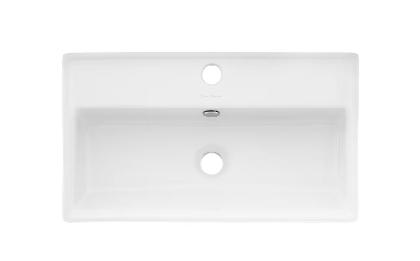 Swiss Madison 26-inch Claire Ceramic Wall Hung Sink in White