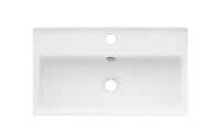 Swiss Madison 26-inch Claire Ceramic Wall Hung Sink in White