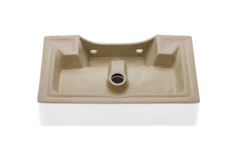 Swiss Madison 26-inch Claire Ceramic Wall Hung Sink in White