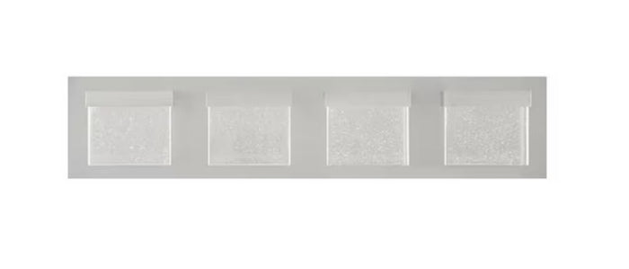 Alberson 5.1" H 4-Light Integrated LED Bathroom Vanity Light Bar in Brushed Nickel (28025-HBNS)