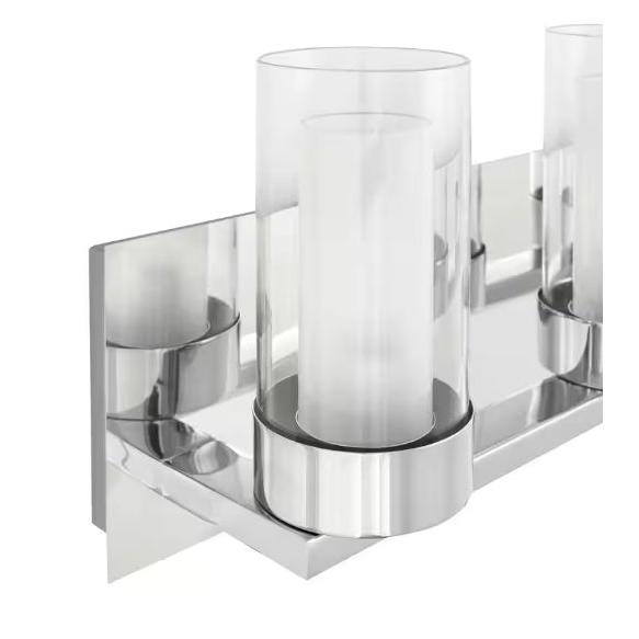 4-Light LED Bathroom Vanity Light in Chrome