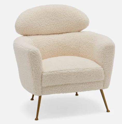 STRUCTUBE Faux Sheppard Shearling Armchair
